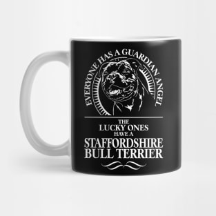 Staffordshire Bull Terrier Guardian Angel staffy saying Mug